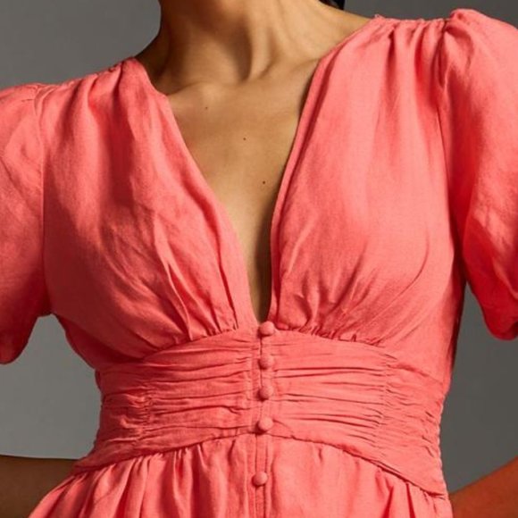 Brand New The Katerina Button-Front Mini Dress - Picture 9 of 10